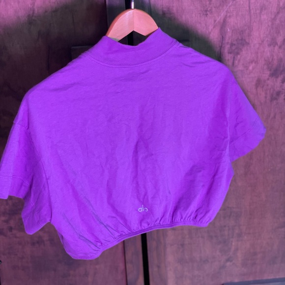nwot purple crop top from alo - Picture 3 of 3